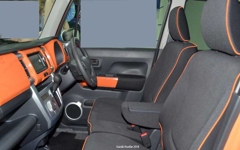 Interior of Suzuki Hustler