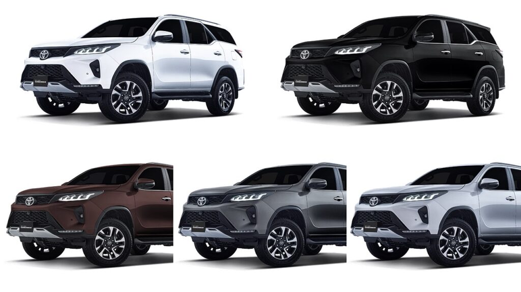 Toyota Fortuner Legender Colors